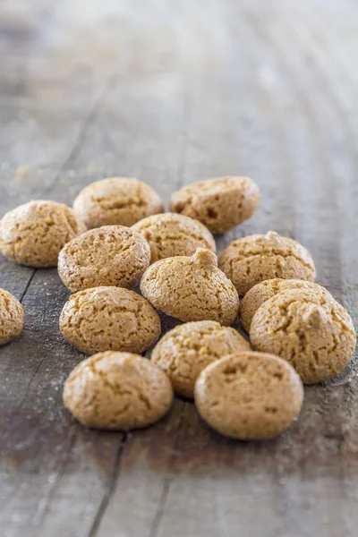 Amarettini soubory cookie — Stock fotografie