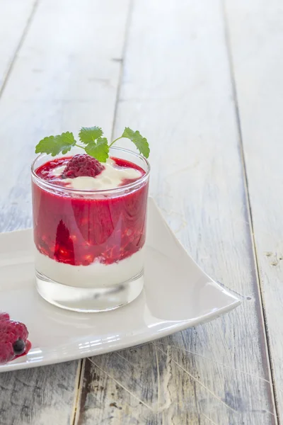 Raspberry Cream — Stock Photo, Image