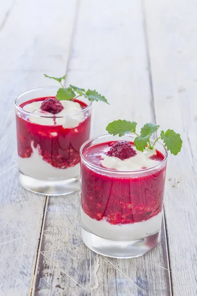 Crème framboise — Photo