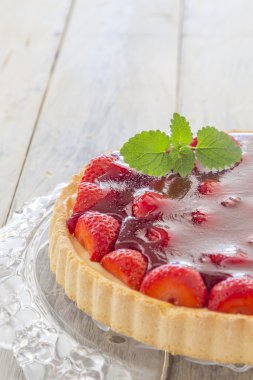 ev yapımı Çilekli pasta