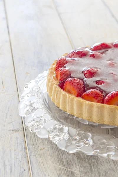 Homemade Strawberry Cake — Stock Photo, Image