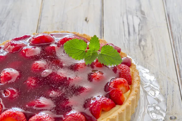 Homemade Strawberry Cake — Stock Photo, Image