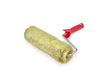 Boya silindiri beyaza izole edildi