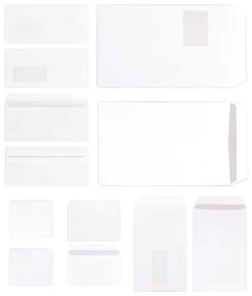 Envelope on white — Stock Photo, Image