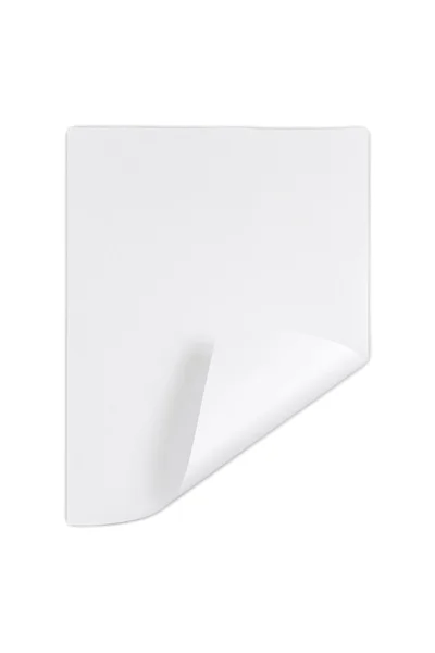 Folded sheet on white — Stock Photo, Image