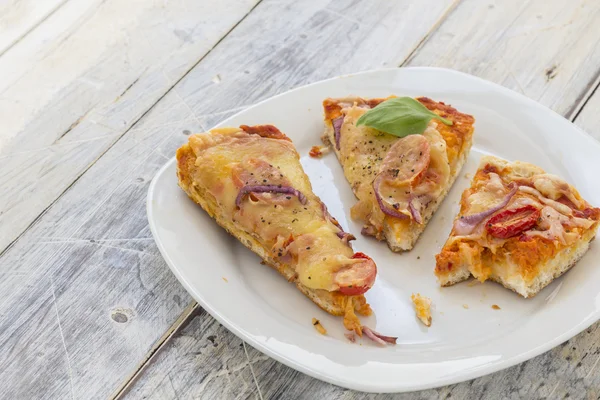 Pizza avanzi — Foto Stock