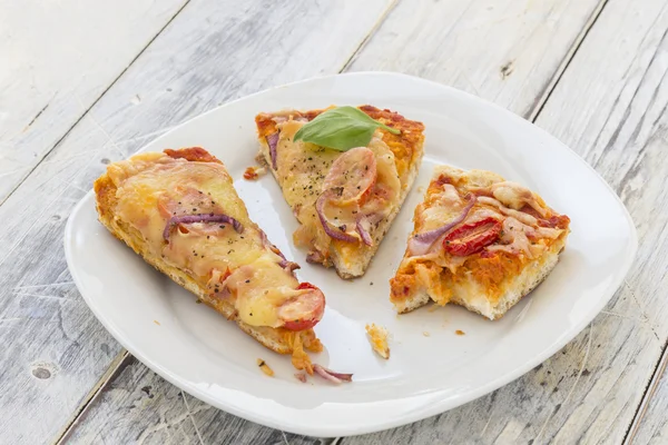 Pizza avanzi — Foto Stock