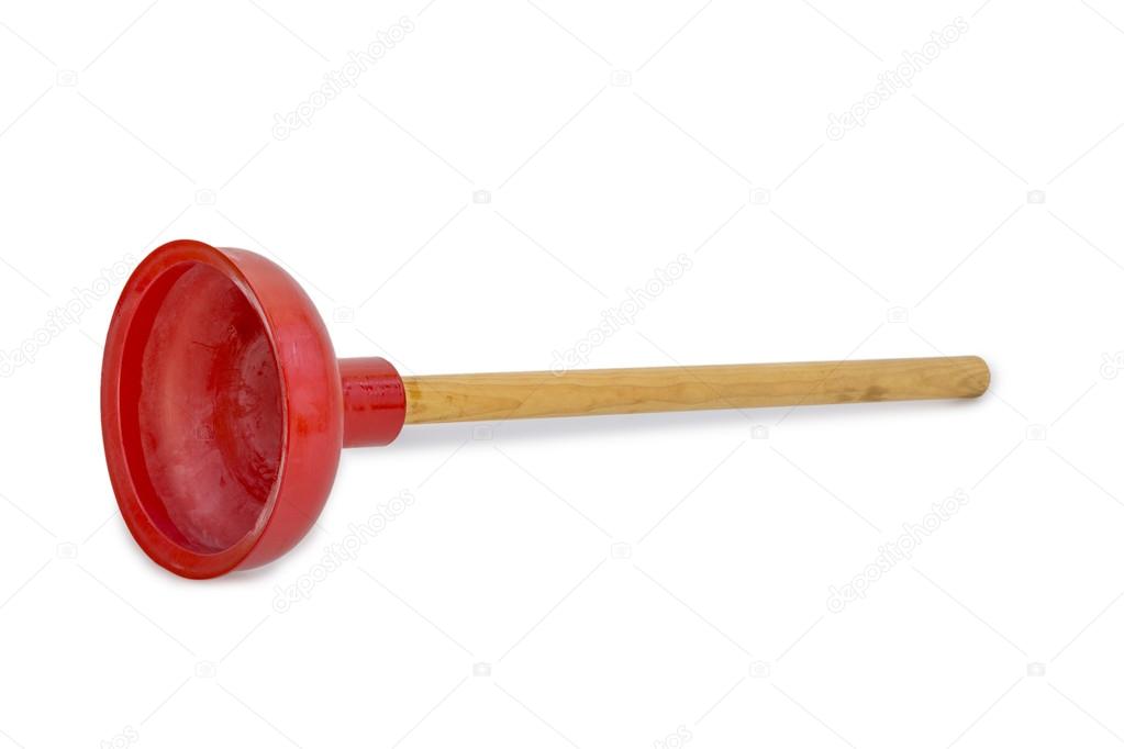 Plunger isolated on white