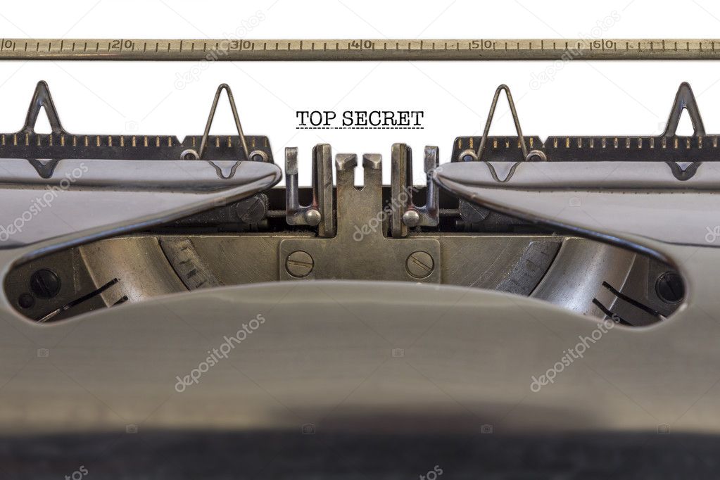 Top Secret typewriter