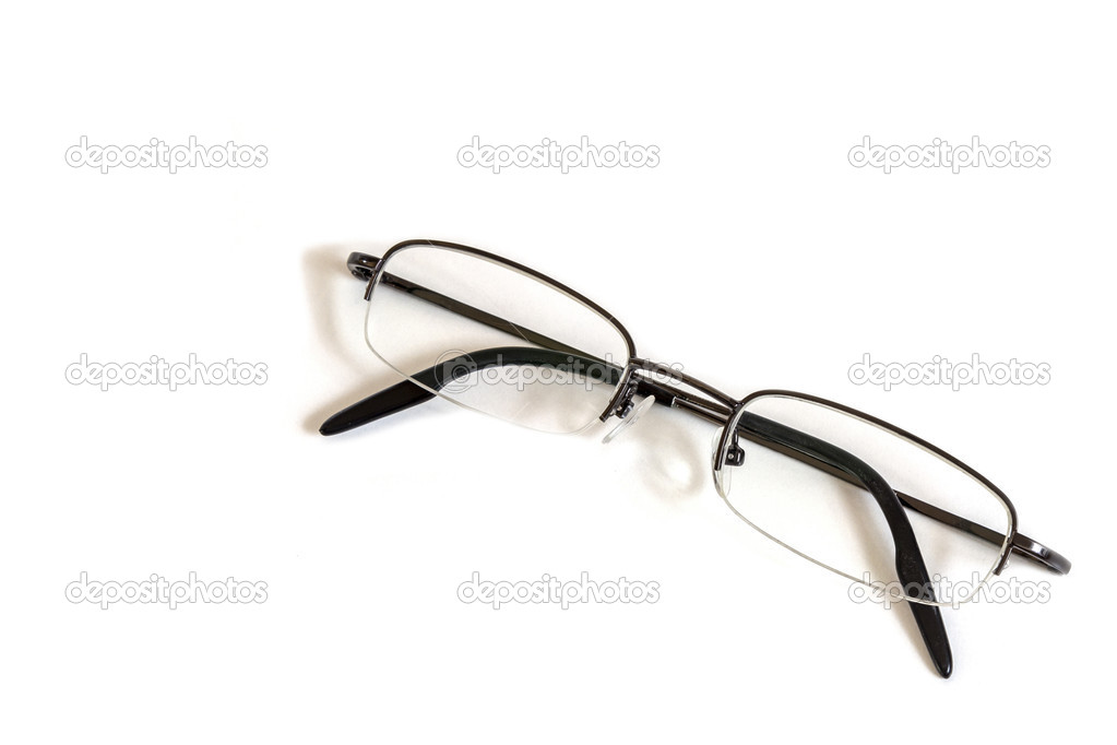 Frameless Glasses on White