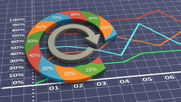 Üzleti diagram — Stock Fotó