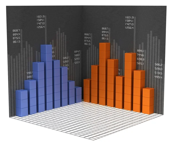 Gráfico de negócios — Fotografia de Stock