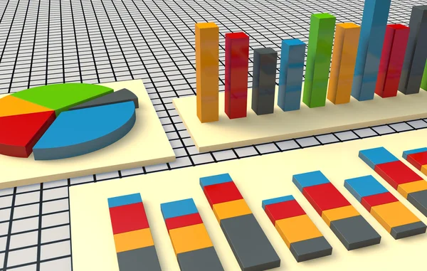 Gráfico y gráficos — Foto de Stock