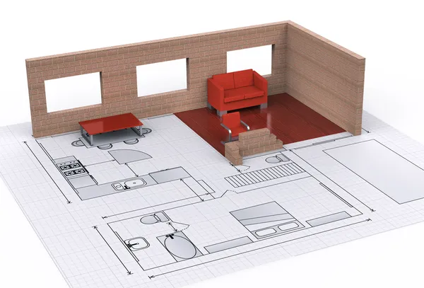 Floor plan — Stock Photo, Image