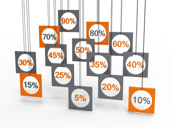 Percent symbol — Stock Photo, Image