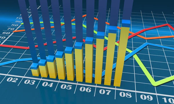 Chart and graphs — Stock Photo, Image