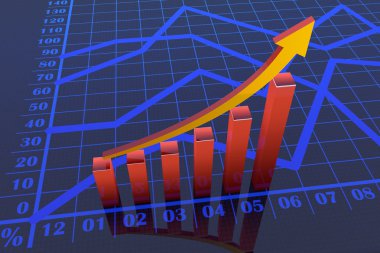 gráfico de tecnología financiera de hoja de cálculo