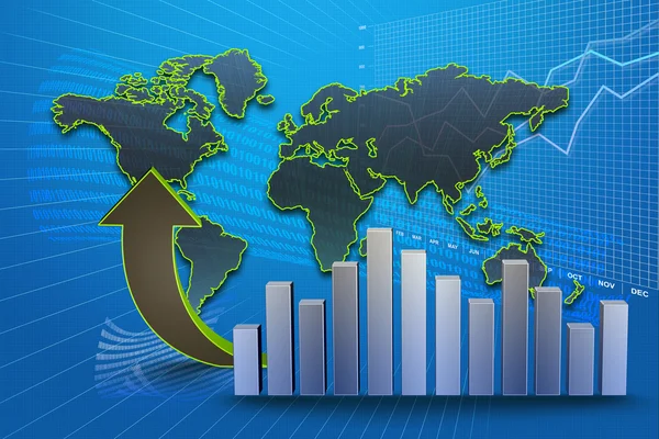 Wachstumsdiagramm — Stockfoto