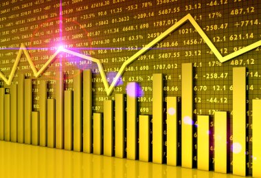 hisse senedi grafiği ve grafikler