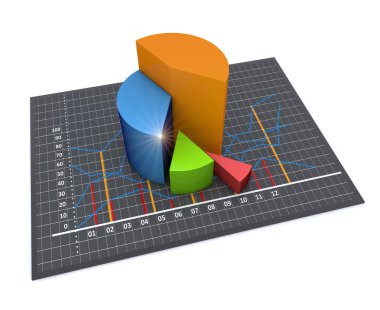 Finans ve iş grafik ve grafik