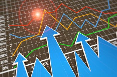 Finans ve iş grafik ve grafik