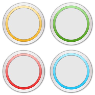 dört web düğmeleri topluluğu