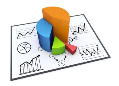 Finans ve iş grafik ve grafik