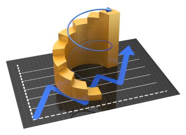 Finans ve iş grafik ve grafik