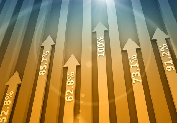 Finans ve iş grafik ve grafik — Stok fotoğraf