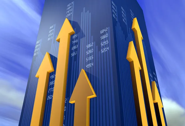 Finans ve iş grafik ve grafik — Stok fotoğraf