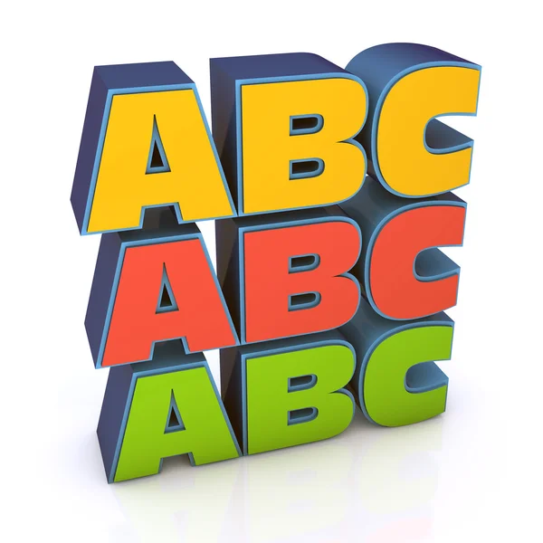 Листи ABC — стокове фото