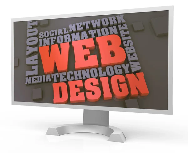 Webbdesignkoncept — Stockfoto