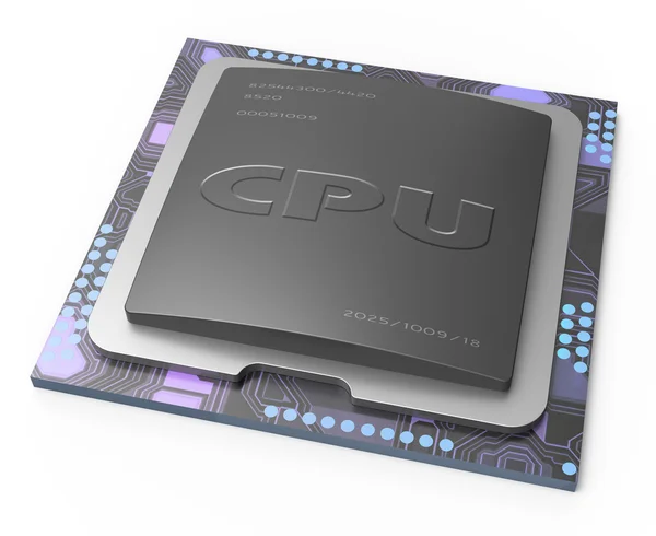 CPU, unit prosesor pusat — Stok Foto