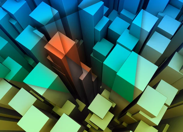 Abstract of cubes concept — Stock Photo, Image