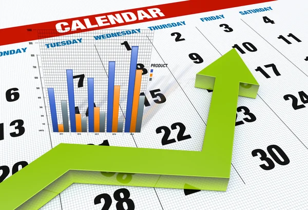 Business calendar planner — Stock Photo, Image