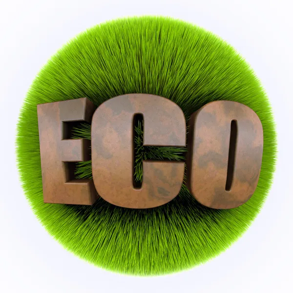Öko-Konzept für die Grassphäre — Stockfoto