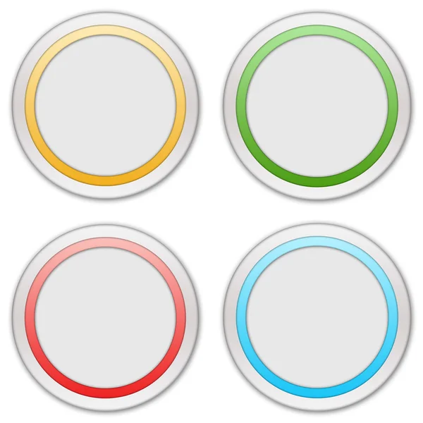 Coleção de quatro botões web — Fotografia de Stock