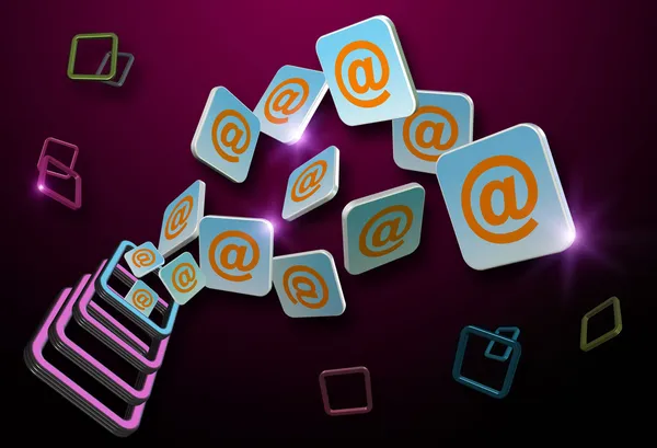 Abstrakt symbolu e-mailu — Stock fotografie
