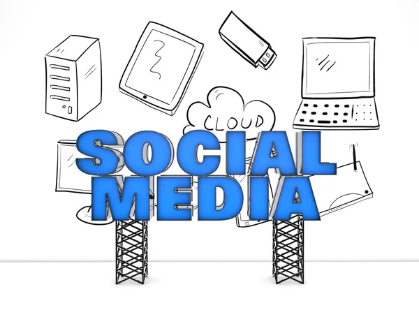 Social-Media-Konzept — Stockfoto