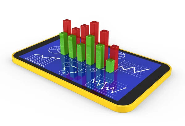 Busines graph charts — Stock Photo, Image