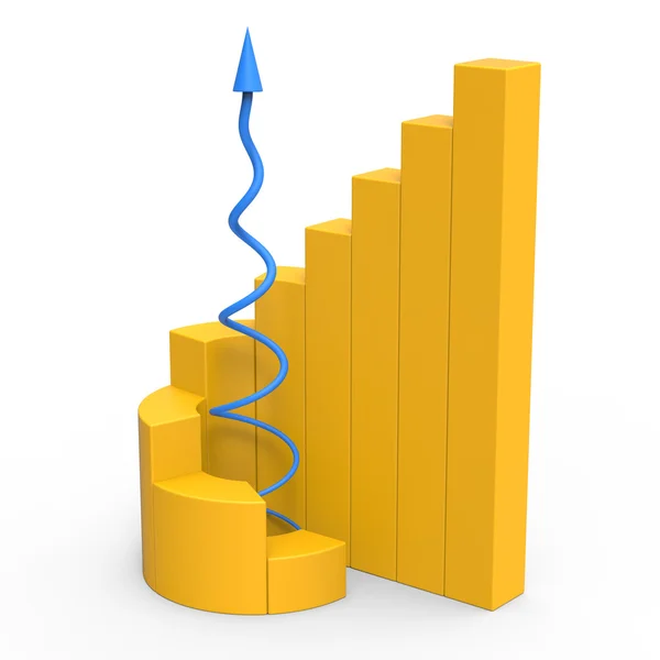 Financial and business chart and graphs — Stock Photo, Image