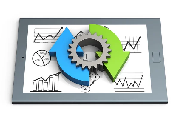 Diagram processbegrepp — Stockfoto