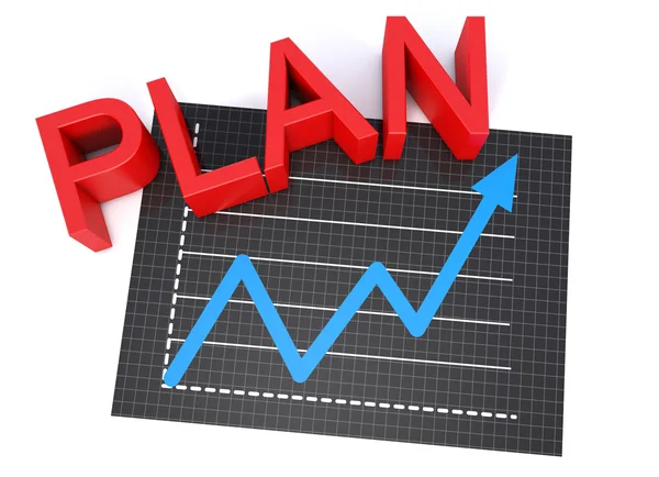 Business planering diagram — Stockfoto