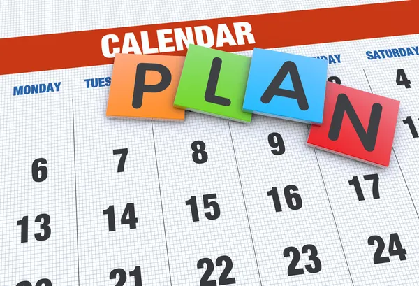 Concepto de planificación calendario —  Fotos de Stock