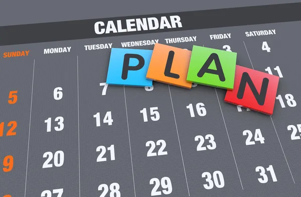 Calendar planning concept — Stock Photo, Image