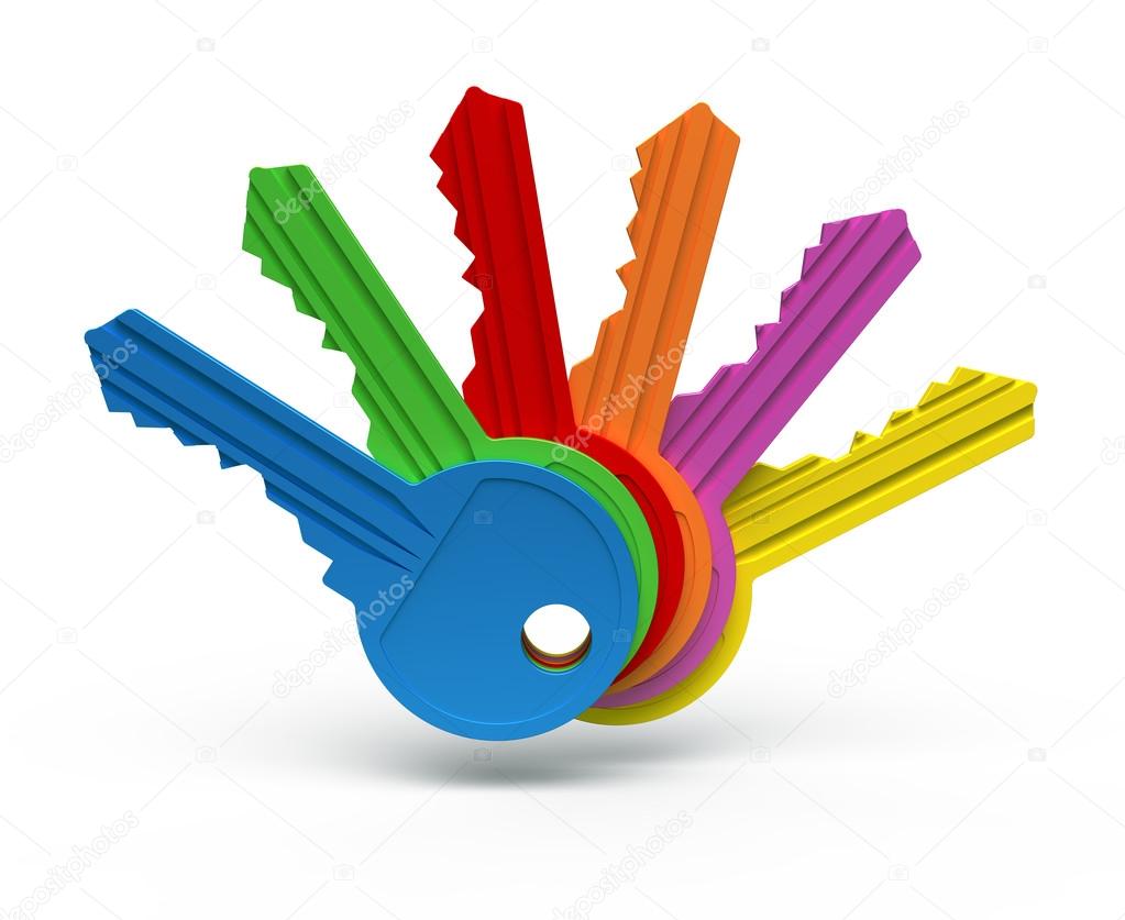 Six color keys