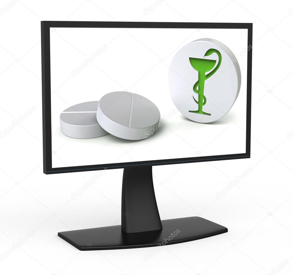 Monitor with pills