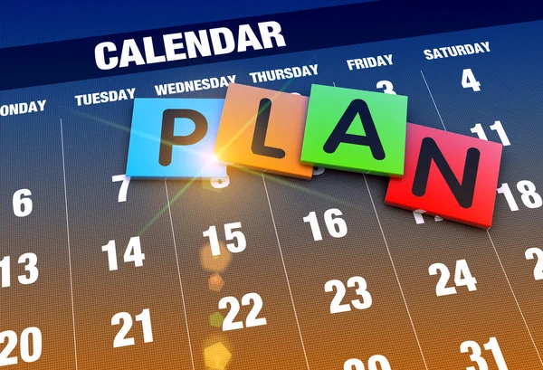 Kalendarz koncepcja planowania — Zdjęcie stockowe