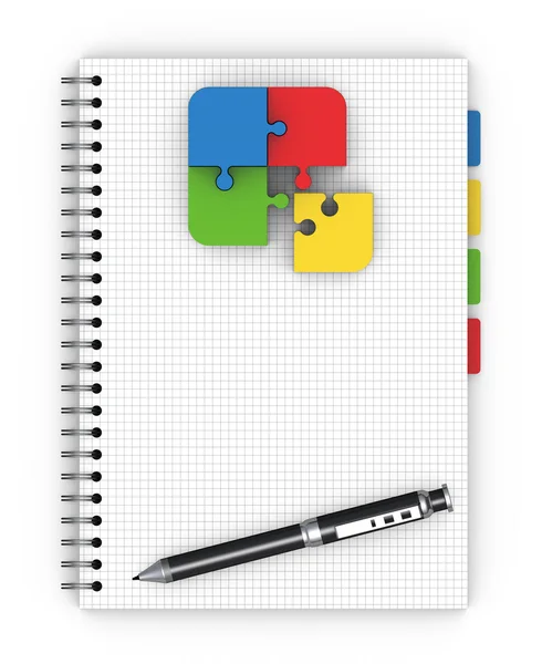Notebook a képzés koncepciója — Stock Fotó