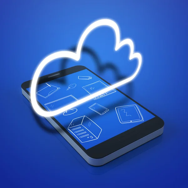 Cloud devices concept — Stock Photo, Image